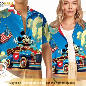 Mickeys Fourth Of July Disney Hawaiian Shirt Womens Hawaiian Patriotic Shirt 2