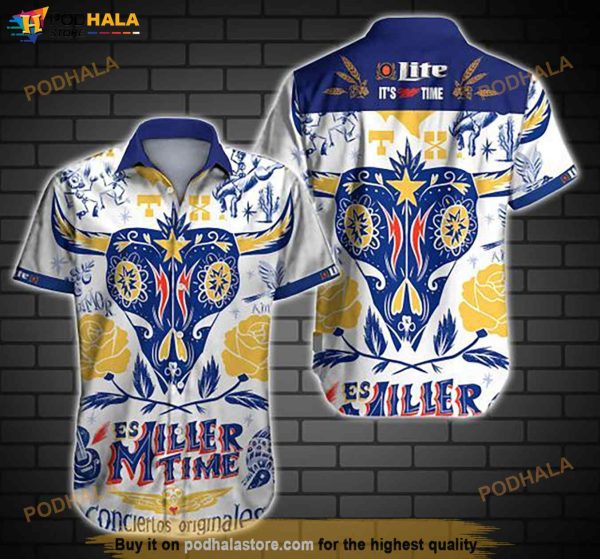 Miller Lite Iv Funny Hawaiian Shirt, Hawaiian Outfit For Men