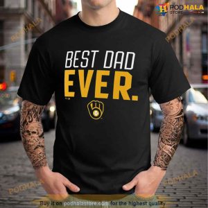 Milwaukee Brewers Best Dad Ever Logo Father’s Day T Shirt
