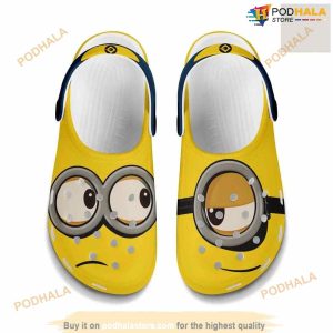 Minions Goggles Full Print Yellow Blue Graphic Cartoon Crocs Clog Shoes