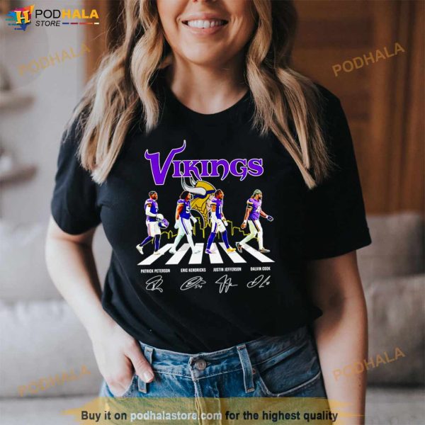 Minnesota Vikings Abbey Road Signatures Shirt