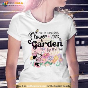 Minnie Mouse Disney Epcot International Flower And Garden 2023 Festival Shirt 2