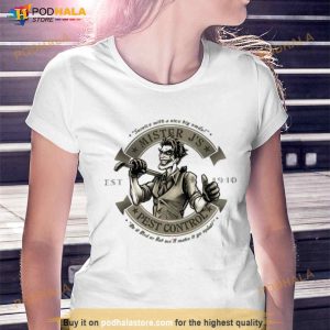 Mister J's Pest Control Sepia Harley Quinn Shirt 3