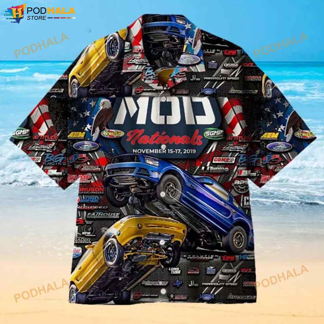 Mod Nationals 2019 Presented 3D Funny Hawaiian Shirt Mod Nationals 2019 Presented 3D Funny Hawaiian Shirt