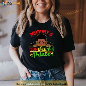 Mommys Juneteenth Prince Black Boy Toddler Baby Boys Funny Shirt
