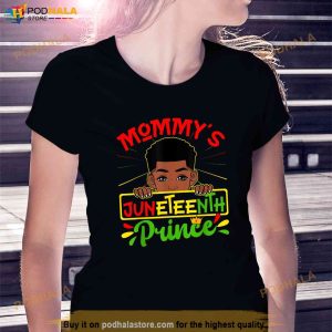 Mommys Juneteenth Prince Black Boy Toddler Baby Boys Funny Shirt 2