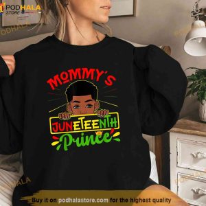 Mommys Juneteenth Prince Black Boy Toddler Baby Boys Funny Shirt 3