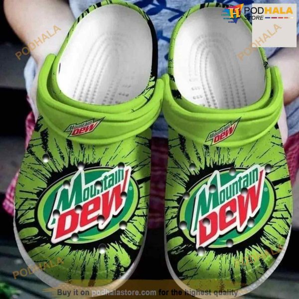 Mountain Dew Crocs Clog Shoes