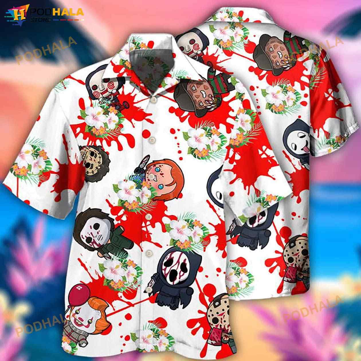 Movie Horror Movies Are My Hobby 3D Funny Hawaiian Shirt Movie Horror Movies Are My Hobby 3D Funny Hawaiian Shirt