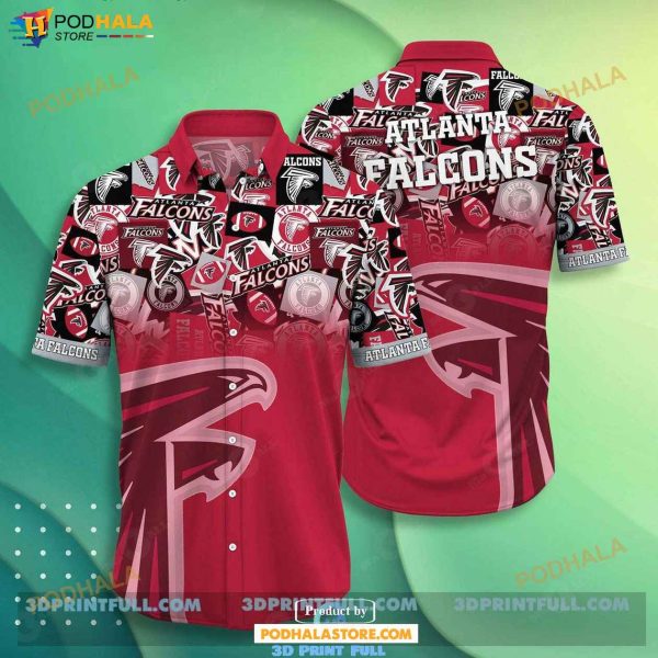 NFL Atlanta Falcons Hawaiian Shirt, Summer Vacatiuon Gift