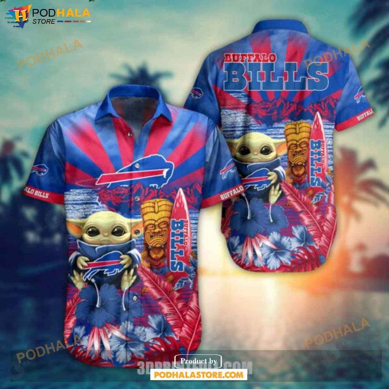 NFL Buffalo Bills Hawaiian Shirt Baby Yoda Style Summer - Bring Your Ideas,  Thoughts And Imaginations Into Reality Today