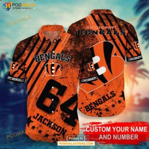 NFL Cincinnati Bengals Hawaiian Shirt, Tropical Shirt