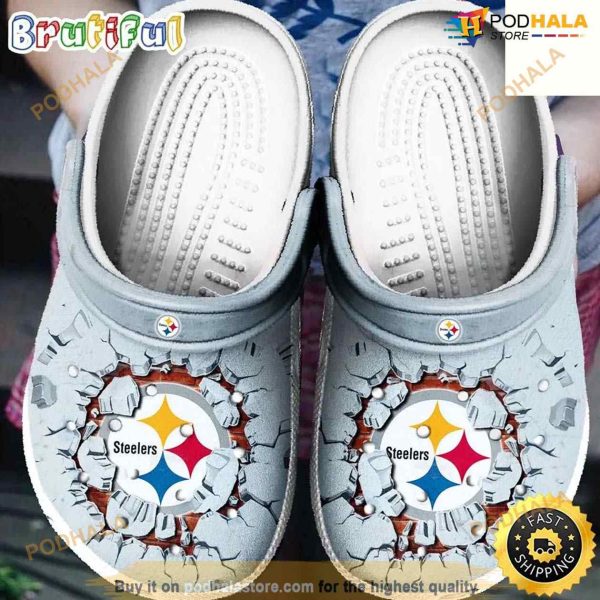 NFL Football Sports Pittsburgh Steelers Tide Crocs Clog Shoes
