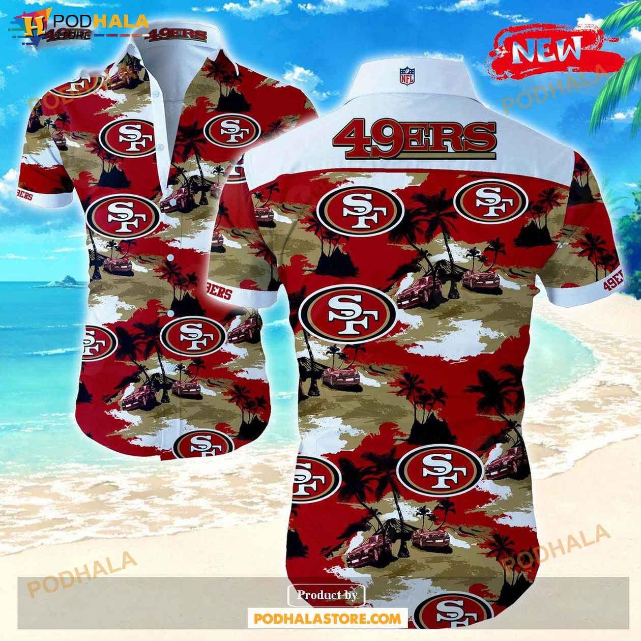 NFL San Francisco 49ers Tropical Summer Hawaiian Shirt for Women Men -  Bring Your Ideas, Thoughts And Imaginations Into Reality Today