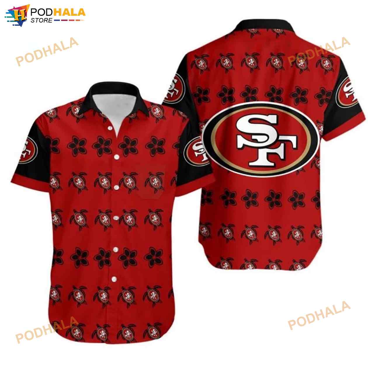 NFL San Francisco 49ers Turtle 3D Funny Hawaiian Shirt NFL San Francisco 49ers Turtle 3D Funny Hawaiian Shirt