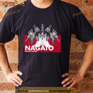 Nagato Azur Lane Typography 4 Naruto Shippuden Shirt