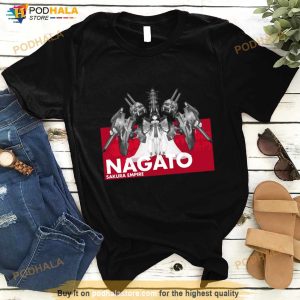 Nagato Azur Lane Typography 4 Naruto Shippuden Shirt 3