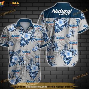 Natural Light Funny Hawaiian Shirt, Aloha Shirt