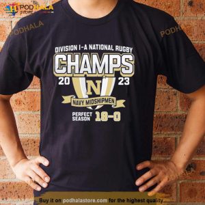 Navy Midshipmen 2023 Ncaa Men's Rugby National Champions T Shirt 2