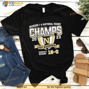 Navy Midshipmen 2023 Ncaa Men's Rugby National Champions T Shirt 3
