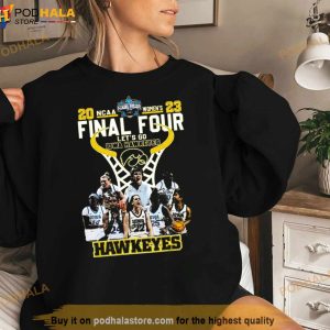NCAA Final Four Women’s Let’s Go Iowa Hawkeyes 2023 Team Member Signatures Shirt