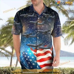 Nebraska Air National Guard Boeing Kc 135r Stratotanker 59 1495 4th Of July Hawaiian Shirt 1