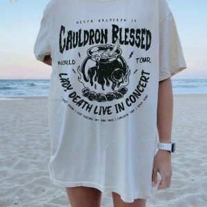 Nesta Archeron ACOTAR Cauldron Blessed Lady Death Band Shirt