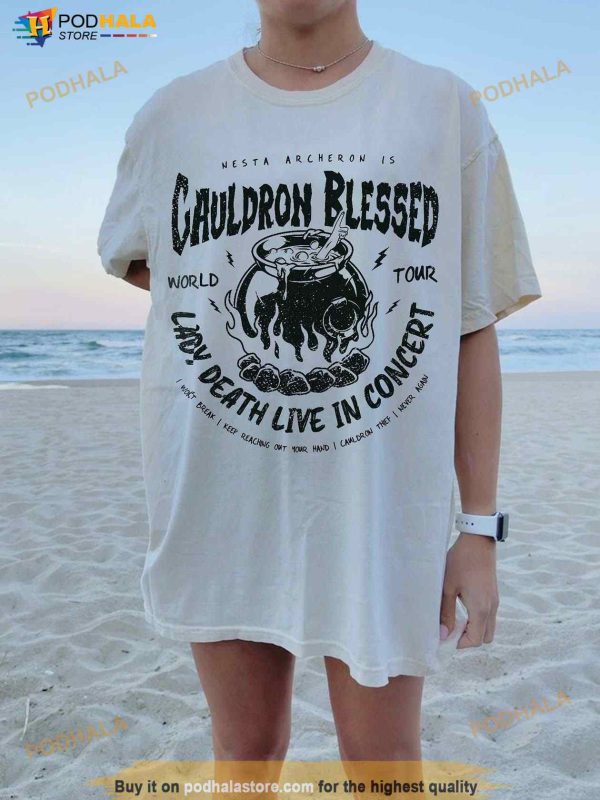 Nesta Archeron ACOTAR Cauldron Blessed Lady Death Band Shirt