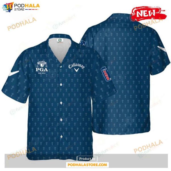 New Release Pga Championship Callaway Clothing Button Hawaiian Shirt