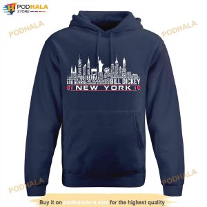 New York Baseball Team All Time Legends Shirt New York City Skyline Tshirt 3