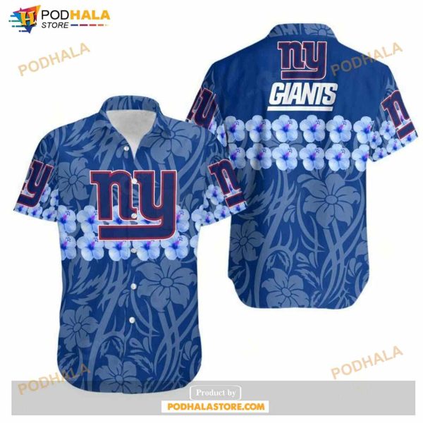 New York Giants Flower And Logo Hawaii Shirt Summer Collections