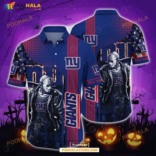 New York Giants Halloween-aloha Shirt Halloween Hawaiian Shirt For Men Women