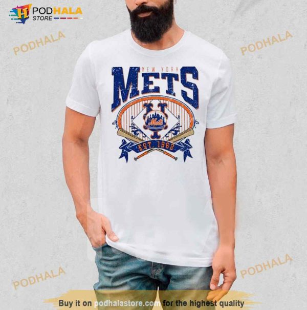 New York Mets EST 1962 Vintage Baseball T Shirt