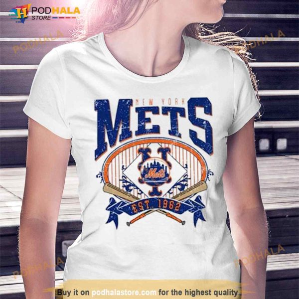 New York Mets EST 1962 Vintage Baseball T Shirt