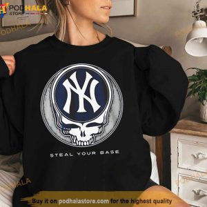 New York Yankees Grateful Dead Steal Your Base Shirt