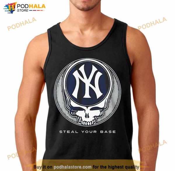 New York Yankees Grateful Dead Steal Your Base Shirt