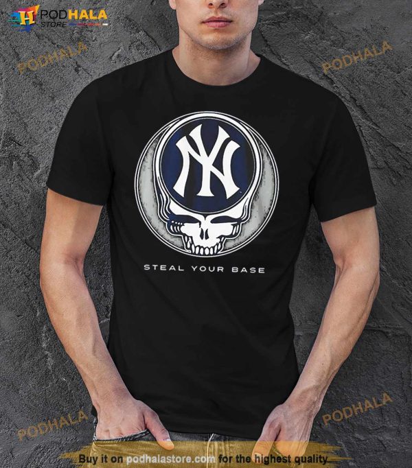 New York Yankees Grateful Dead Steal Your Base Shirt