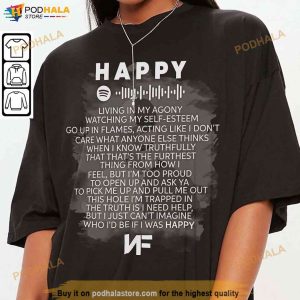 Nf Happy Rap Shirt Nf With Spotify Code Graphic Shirt For Fans 2