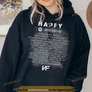 Nf Happy Rap Shirt Nf With Spotify Code Graphic Shirt For Fans 3