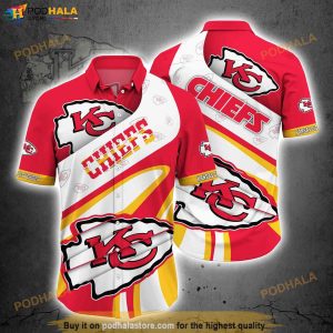 NFL Kansas City Chiefs Logo Hawaiian Shirt, Gift For Football NFL Fans