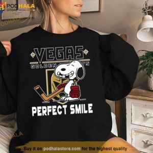 NHL Vegas Golden Knights Snoopy Perfect Smile The Peanuts Movie Hockey Shirt