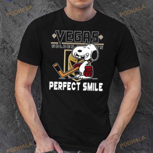 Nhl Vegas Golden Knights Snoopy Perfect Smile The Peanuts Movie Hockey Shirt 2