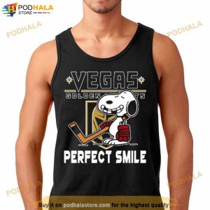 Nhl Vegas Golden Knights Snoopy Perfect Smile The Peanuts Movie Hockey Shirt 3
