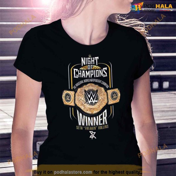 Night Of Champions The Inaugural World Heavyweight Champion Winner Seth Freakin Rollins Shirt