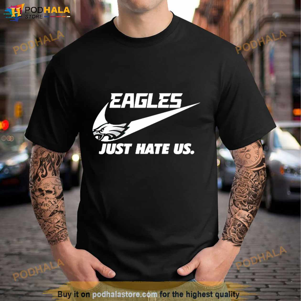 Nike Philadelphia Eagles Just Hate Us Shirt - Bring Your Ideas