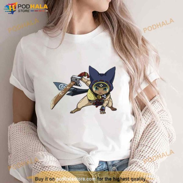 Ninja Felyne Monster Hunter Rise Shirt