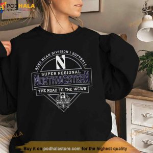 Northwestern Wildcats 2023 Ncaa Division I Softball Super Regional Shirt 2