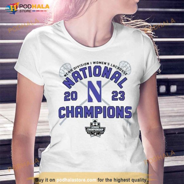 Northwestern Wildcats 2023 NCAA Women’s Lacrosse National Champions Locker Room Shirt