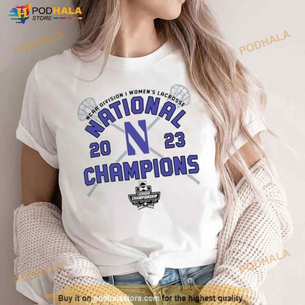 Northwestern Wildcats 2023 NCAA Women’s Lacrosse National Champions Locker Room Shirt