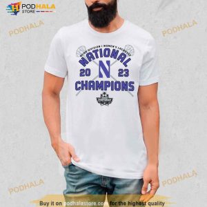 Northwestern Wildcats 2023 Ncaa Women's Lacrosse National Champions Locker Room Shirt 3